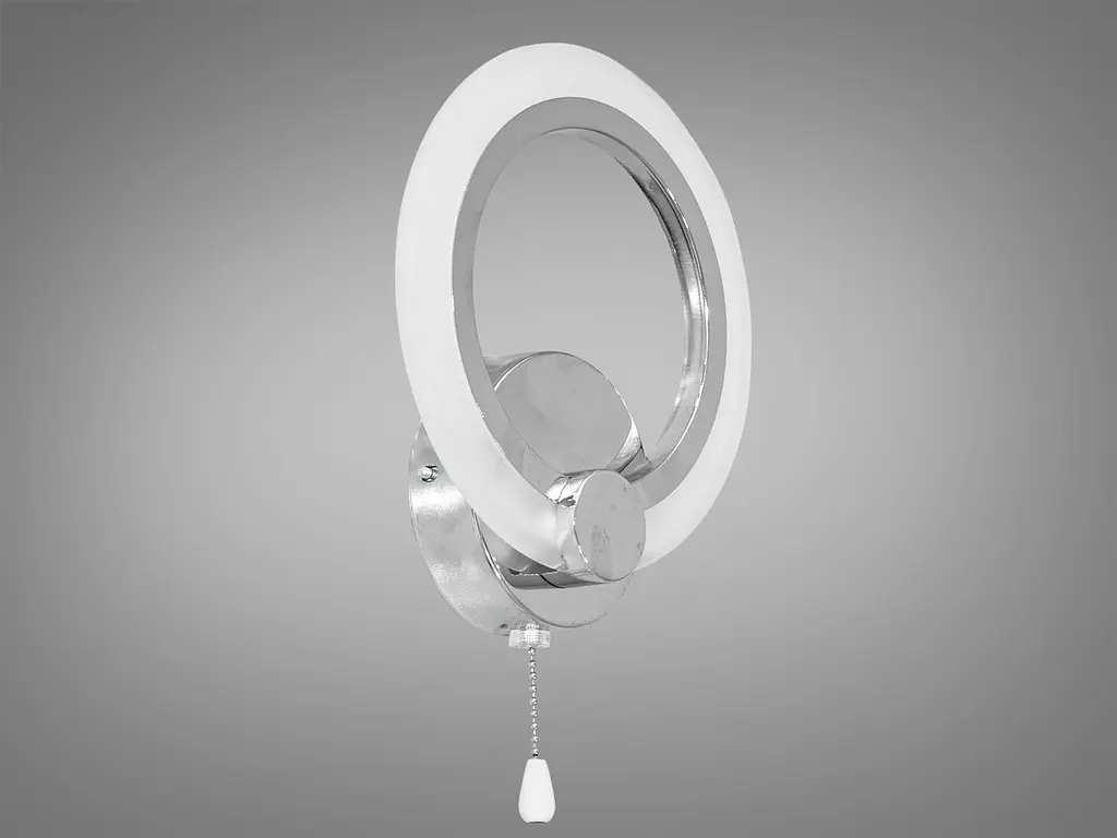 Бра настінне LED Diasha A8022/1HR 13W 3000K хром сучасний дизайн - фото 4