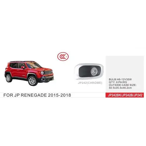 Протитуманні фари для Jeep Renegade 2015-2018 H8 12V 35W з проводкою Комплект (JP-242) - фото 2
