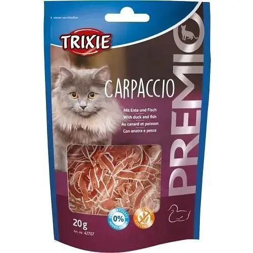 Ласощі для котів Trixie Premio Carpaccio з качкою та рибою 20 г