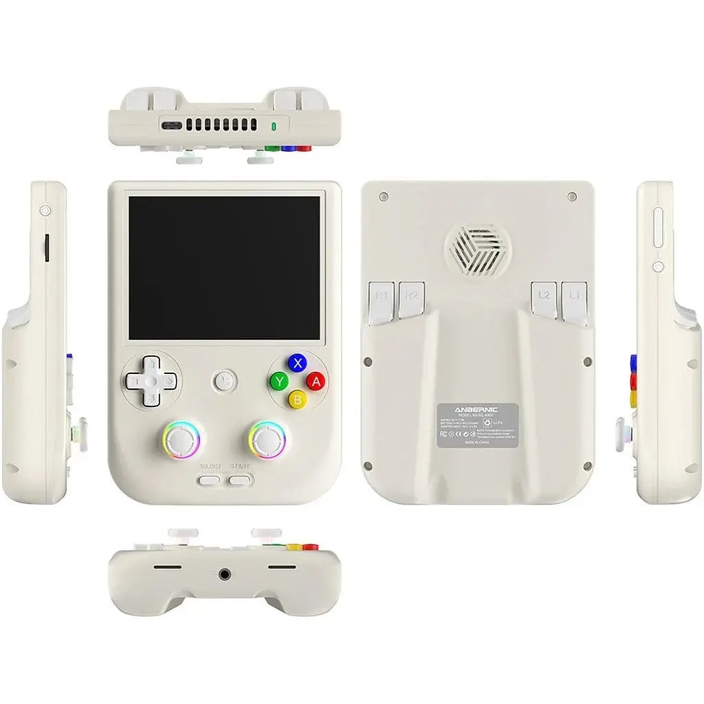 Ретро ігрова приставка Anbernic RG406V 128GB Beige White [154472] - фото 3