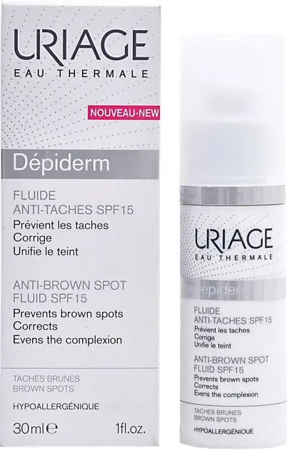 Емульсія для обличчя і тіла Uriage Dépiderm Fluide Anti-Taches SPF 15, проти пігментації, 30 мл - фото 2