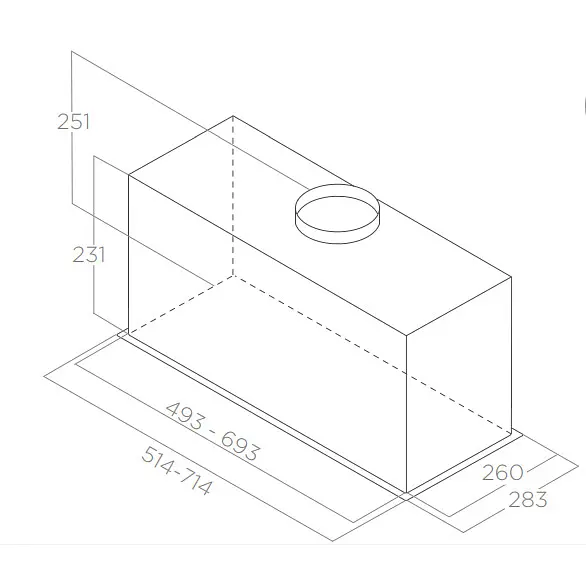 Встроенная вытяжка Elica FOLD BL MAT/A/72 - фото 2