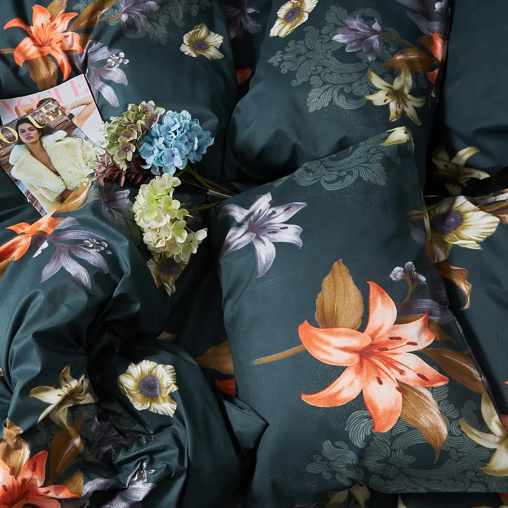 Набор наволочек Moon&Star Мікросатин Premium Floral Nocturne 40х60 см 2 шт - фото 4