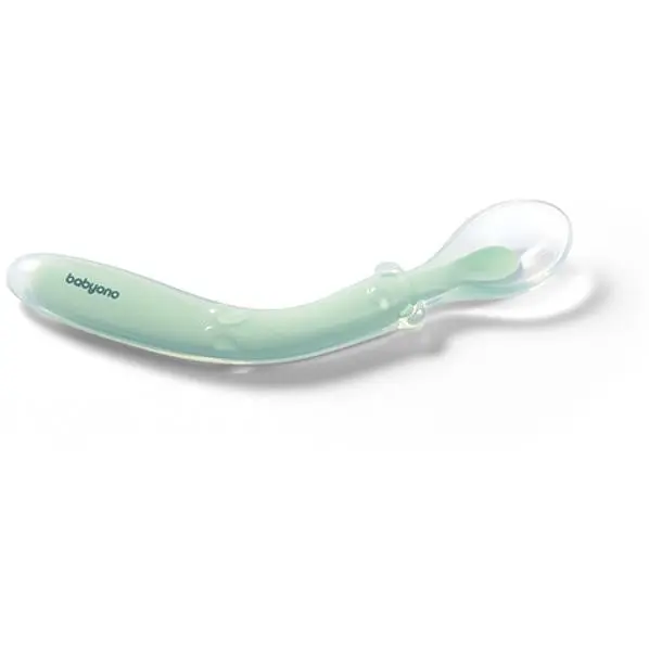 Ложка силиконовая BabyOno эластичная мятная (785/02) - фото 2