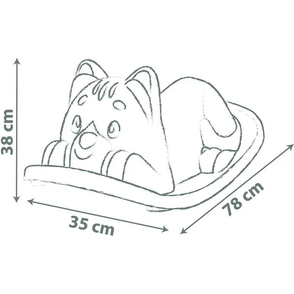 Гойдалка Smoby Life Кошеня 78х38х35 см блакитна (7600830109) - фото 2
