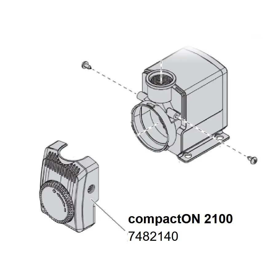 Кришка насоса для EHEIM compactON 2100 з регулятором (7482140) - фото 3