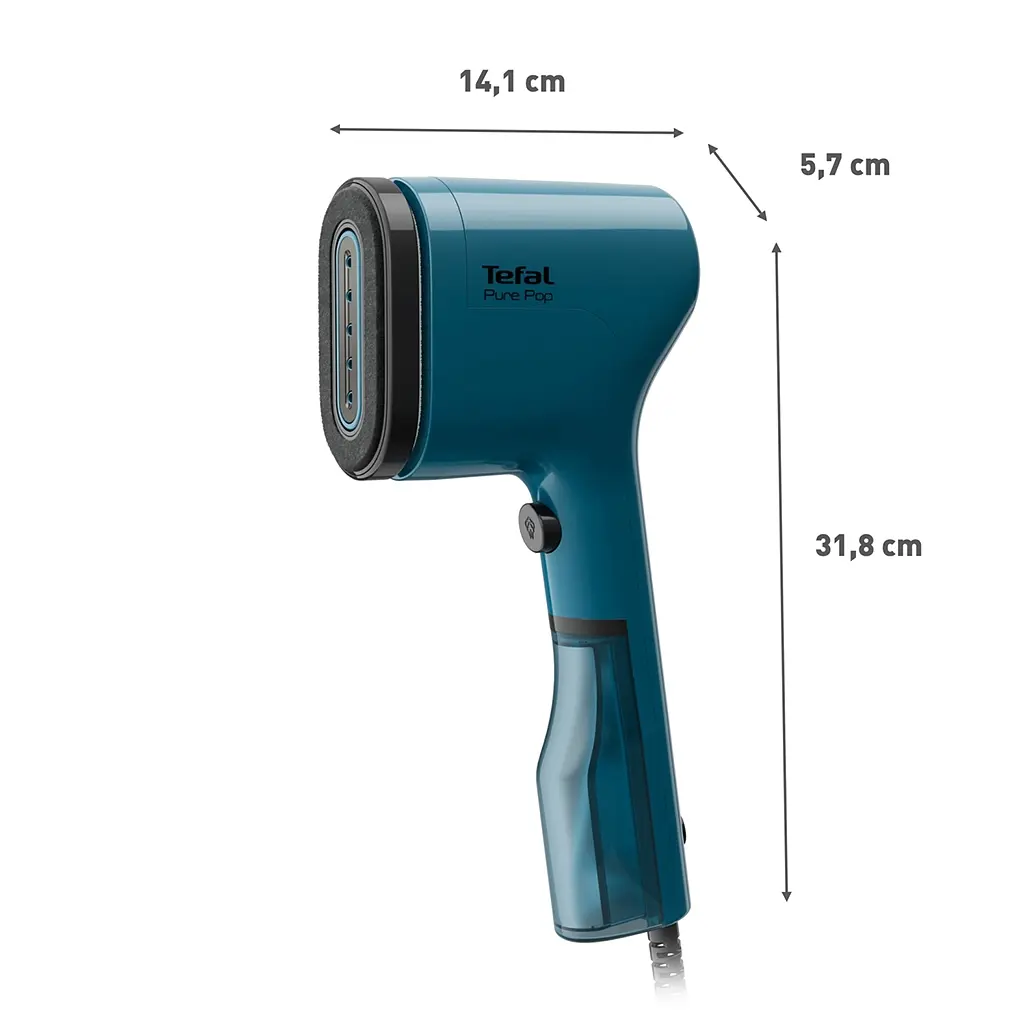Відпарювач компактний Tefal Pure Pop, 1300Вт, 70мл, постійна пара - 20гр, синій teh0016231 - фото 6