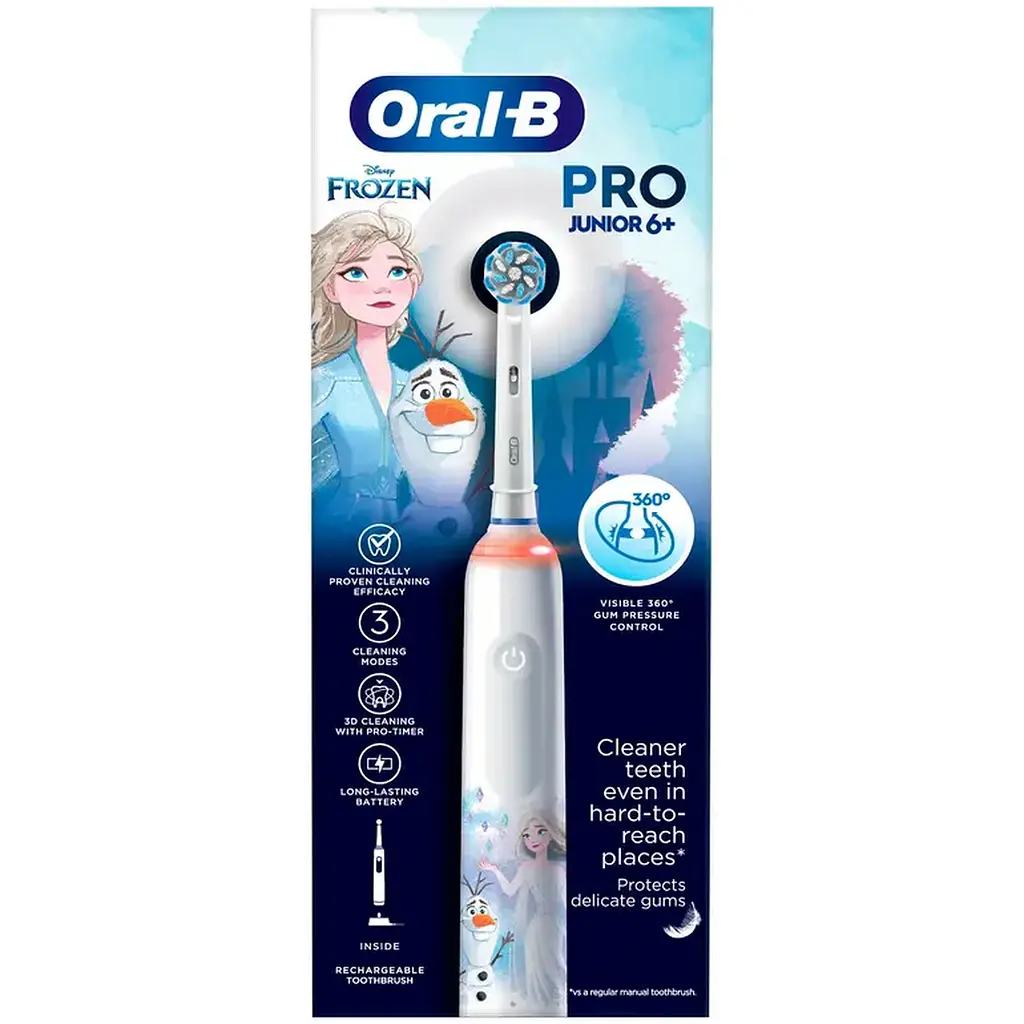 Електрична зубна щітка Oral-B Pro Junior Крижане серце - фото 2