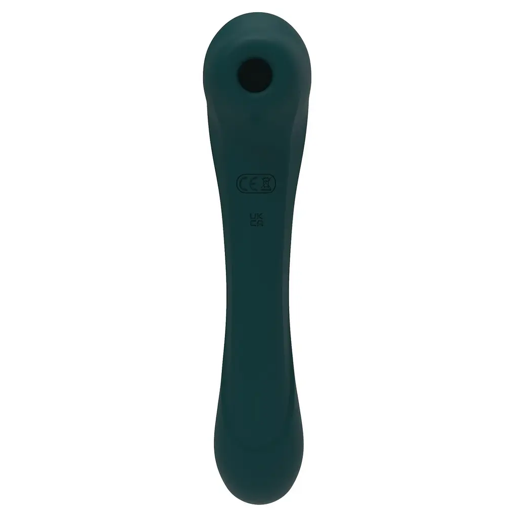 Вакуумний стимулятор клітора з вібрацією Alive New Midnight Quiver зелений - фото 2