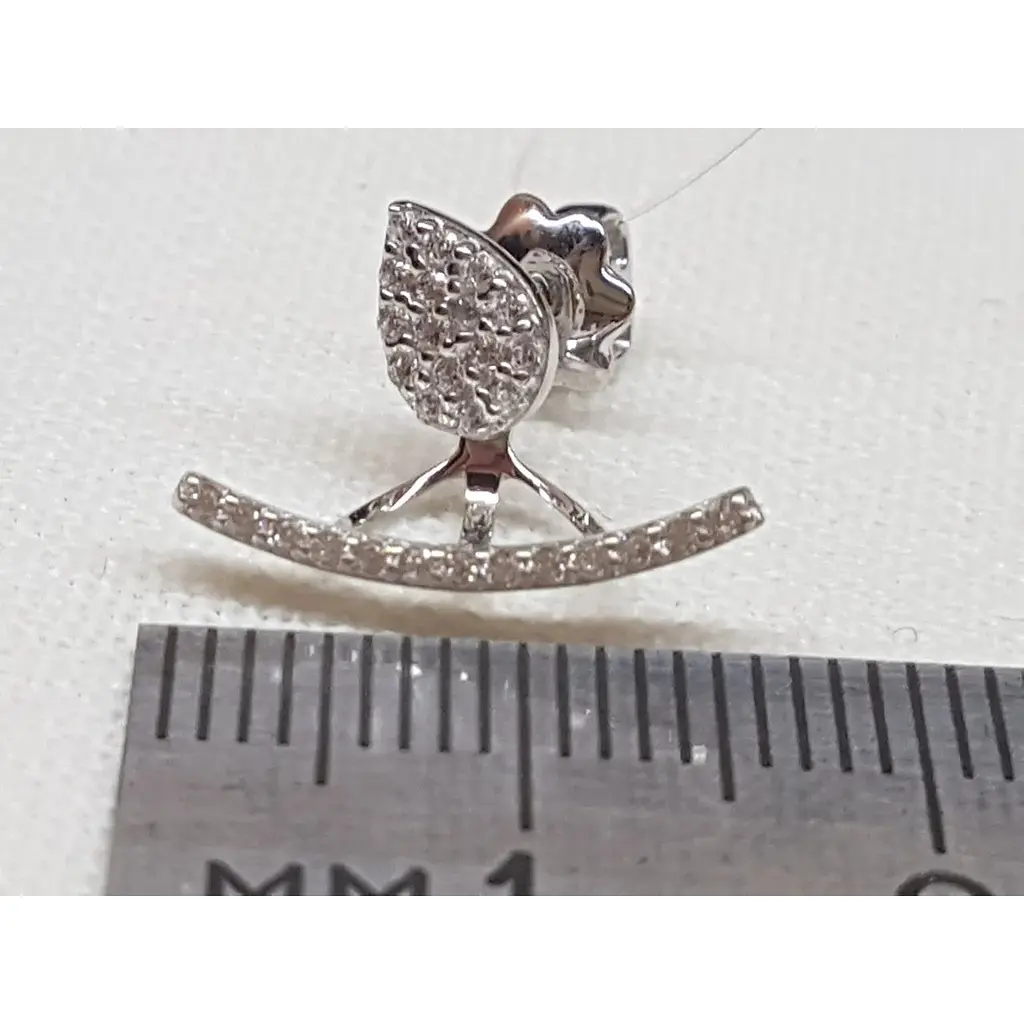 Серебряные серьги Qvaliz с фианитами. 902-00980 - фото 5