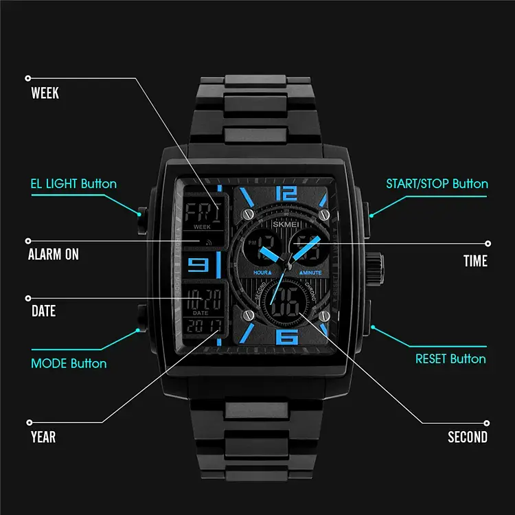 Наручний годинник Skmei 1274 Blue, 1274BU (15935) - фото 3