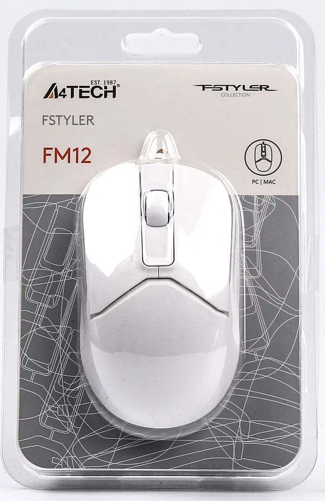 Миша A4Tech Fstyler FM12 White - фото 9