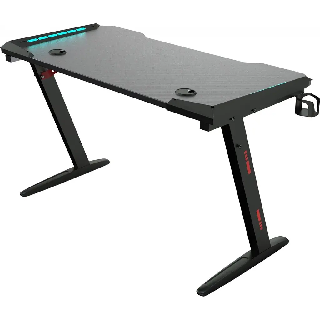 Комп'ютерний ігровий стіл GT Racer T-1226 Black [125819] - фото 4