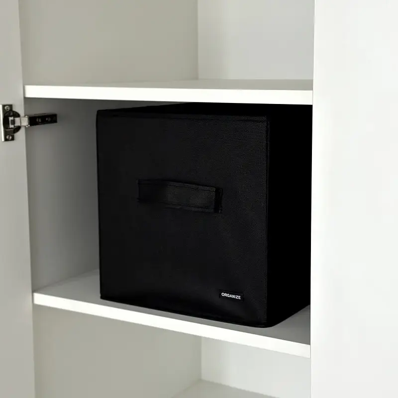 Текстильний кофр  ORGANIZE  30*30*30 см (чорний) - фото 3
