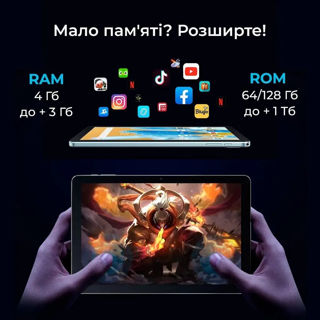 Планшет Oscal Pad 70 4/128GB Wi-Fi Misty Blue Global EU [89693] - фото 13