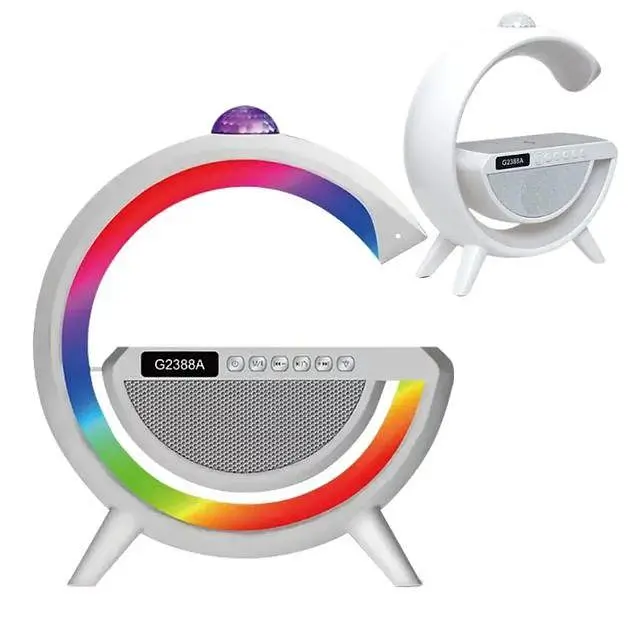 Нічник RGB G2388A акумуляторний музичний смарт-нічник колонка Білий - фото 2