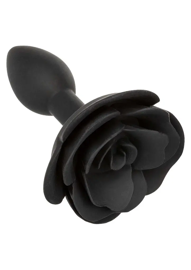 Анальна пробка Calexotics Rose Anal Plug Small, 7.5 см (чорний) - фото 7