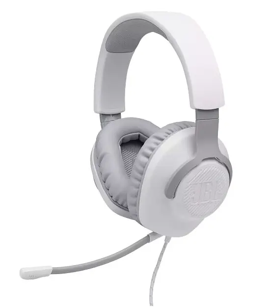 Навушники JBL дротові повнорозмірні Quantum 100 ( QUANTUM100WHT) Білі - фото 2