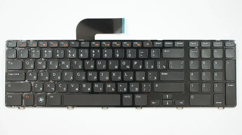 Клавіатура для ноутбука DELL (Inspiron: 5720, 7720, N7110, Vostro: 3750, XPS: L702X) rus, black - фото 2