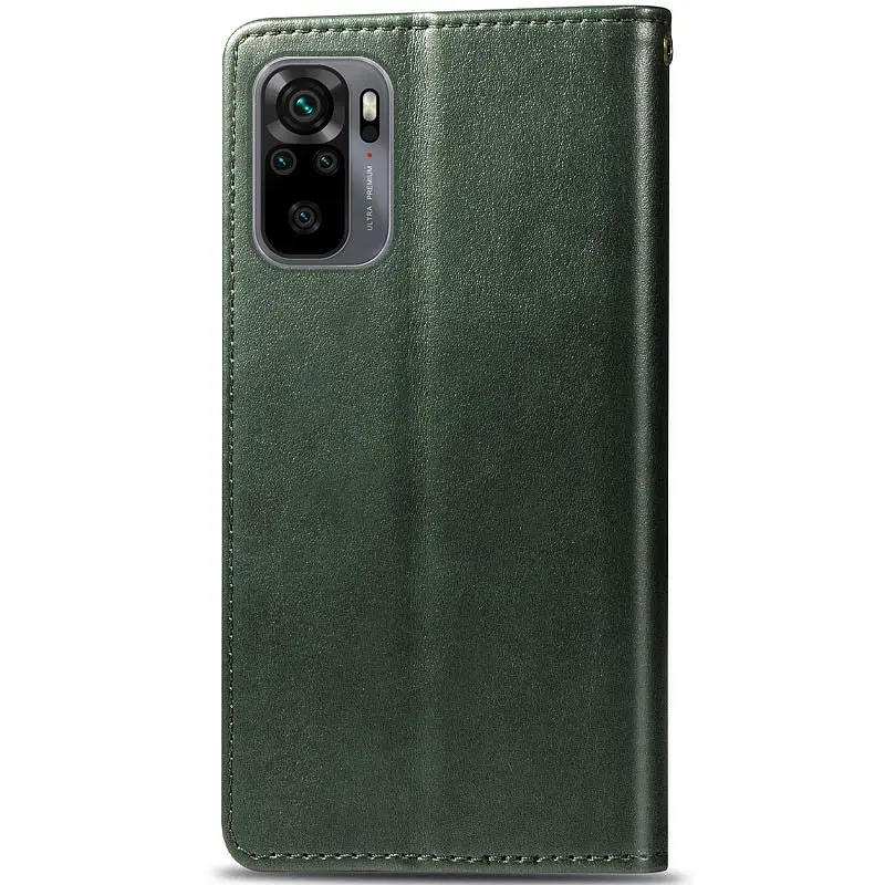 Шкіряний чохол-книжка GETMAN Gallant (PU) для Xiaomi Redmi Note 10 / Note 10s Зелений - фото 2