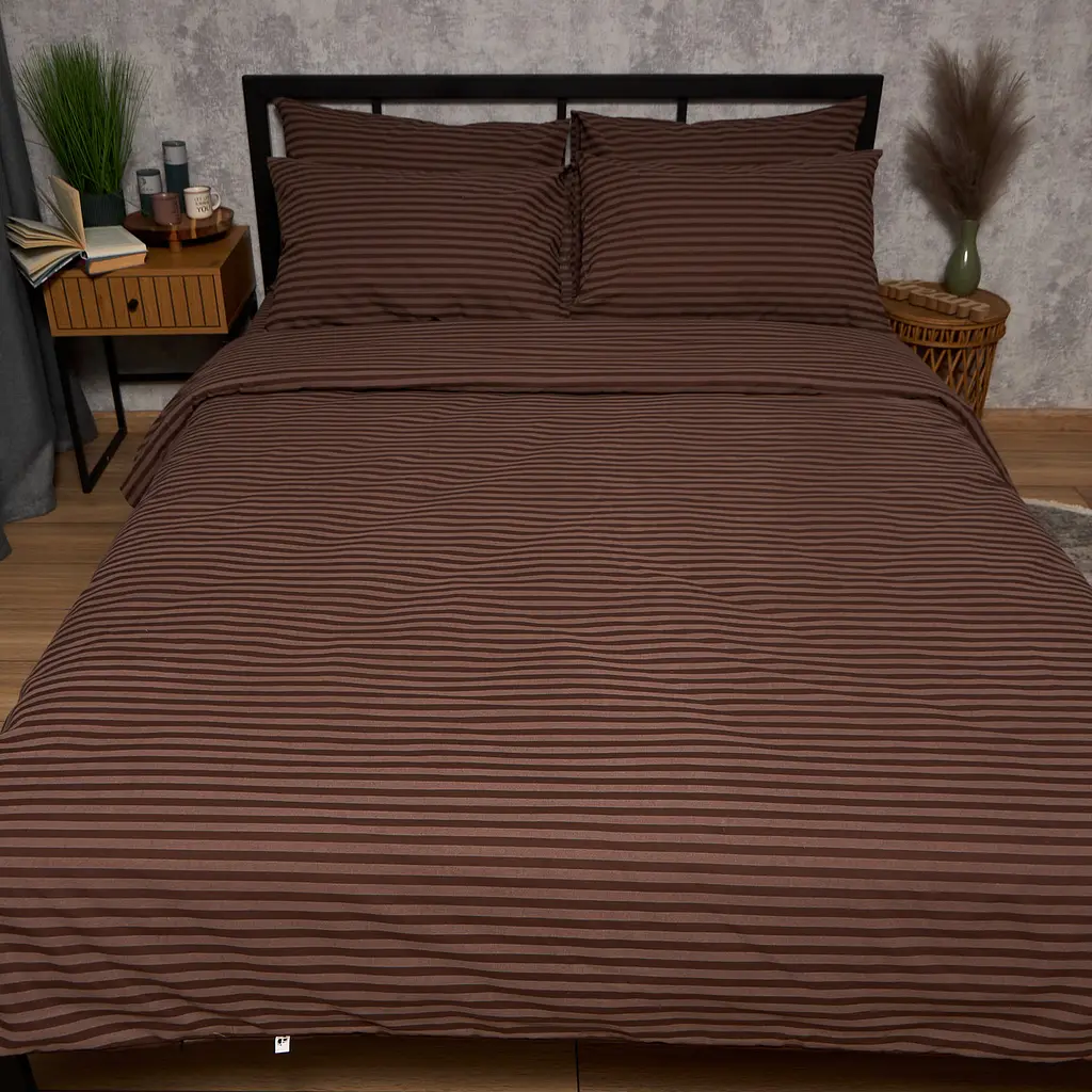 Підковдра Moon&Star Бязь Gold Люкс Espresso Lines Двоспальна 175x210 см - фото 2