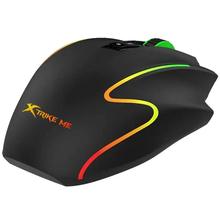 Мишка XTRIKE ME GM-518 ігрова 12800dpi 9 кнопок RGB високий профіль чорна - фото 2