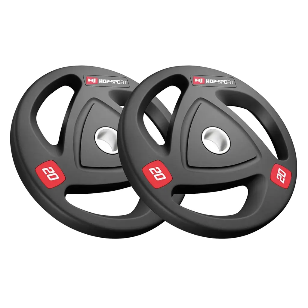 Набір дисків олімпійських Hop-Sport 2 х 20кг - фото 4