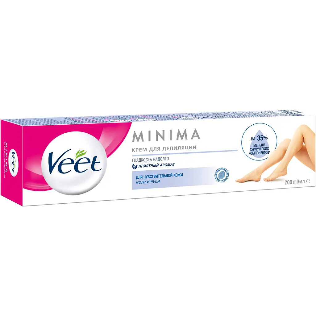Крем для депіляції Veet Minima для чутливої шкіри, 200 мл (4680012390144) - фото 3