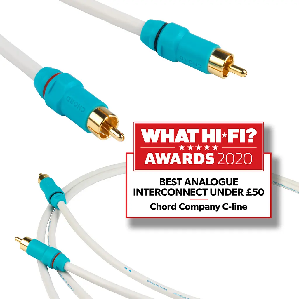 Кабель межблочный аналоговый CHORD C-line 2RCA to 2RCA 2m - фото 2