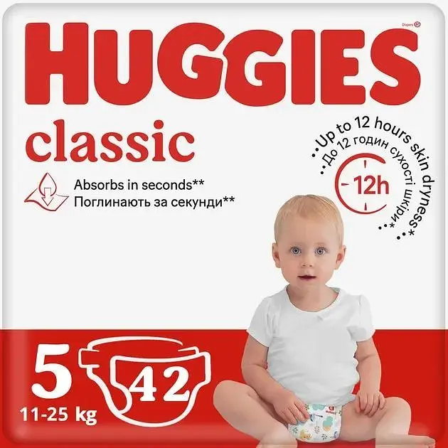 Підгузки Huggies Classic 5 Jumbo 42 шт.