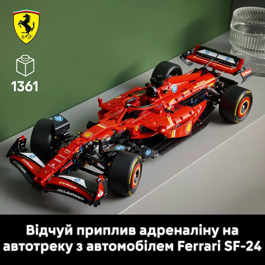 Конструктор LEGO Technic Автомобиль F1 Ferrari SF-24, 1361 деталь (42207) - фото 10