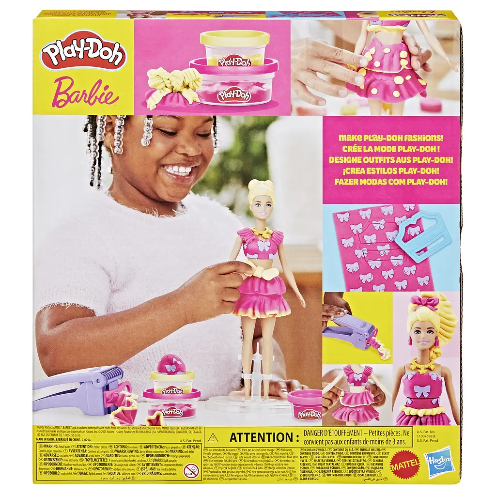 PD Набор для творчества с массой для лепки Hasbro Barbie. Рюши и банты (G1361) - фото 4