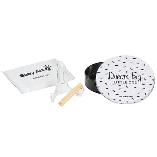 Магическая коробочка Baby Art Отпечаток, круглая, бело-черная (3601091080) - фото 2