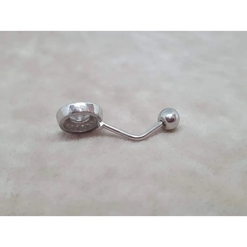 Серебряная серьга для пирсинга пупка Umax. 7002U - фото 3