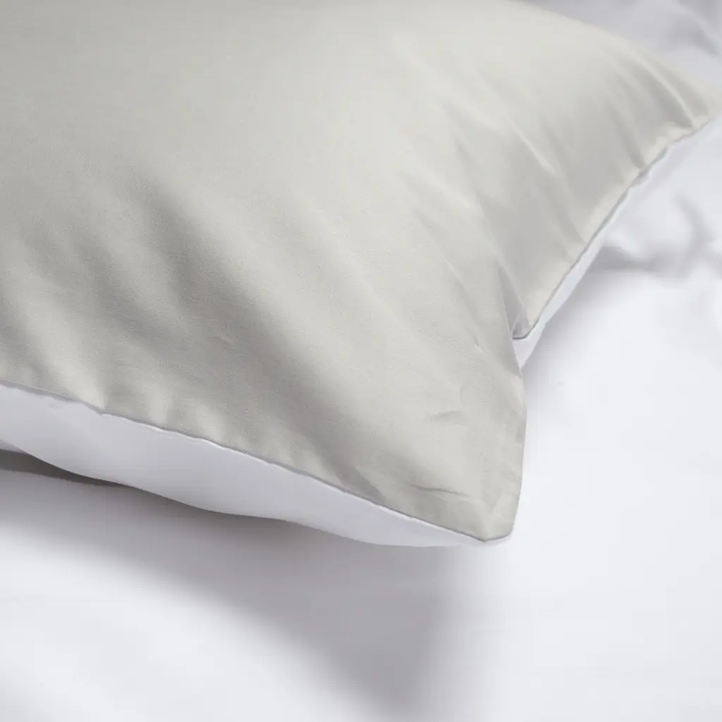 Наволочки сатин premium 300ТС Lotus Home - Florida серый 50x70 (2 шт) - фото 2