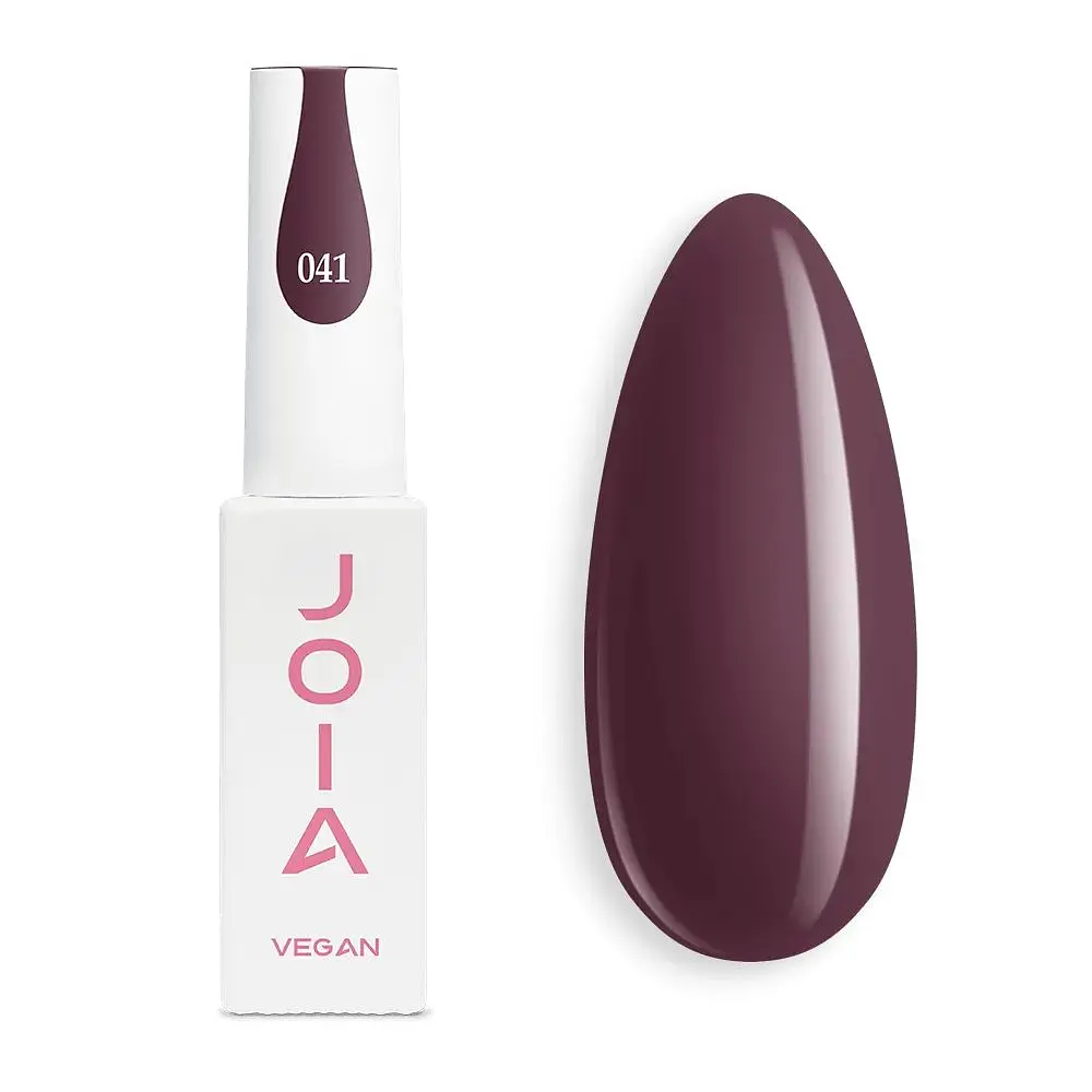 Гель-лак для нігтів бордо 041 емаль JOIA vegan 6 мл