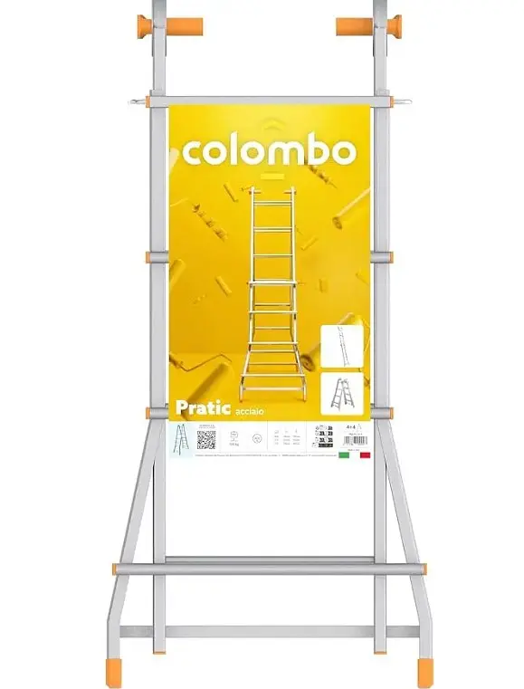 Драбина телескопічна Colombo Pratic 5+5 Steel (PRATIC5+5ACC) - фото 2