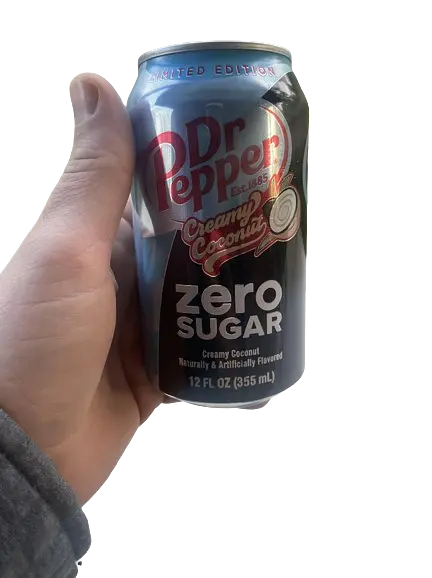 Напій Dr Pepper Creamy Coconut Soda без цукру 355 мл (пом'ята баночка) - фото 4