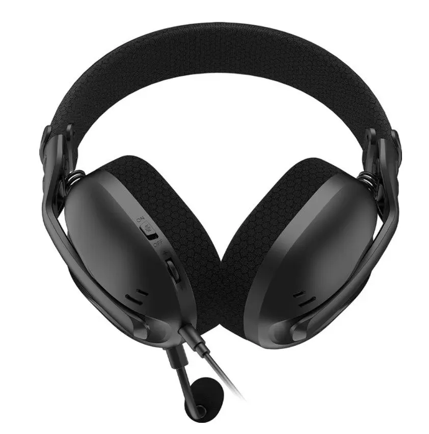 Игровые наушники с микрофоном Hator ESH-01B HYPERPUNK 3 Hi-Res Black - фото 4