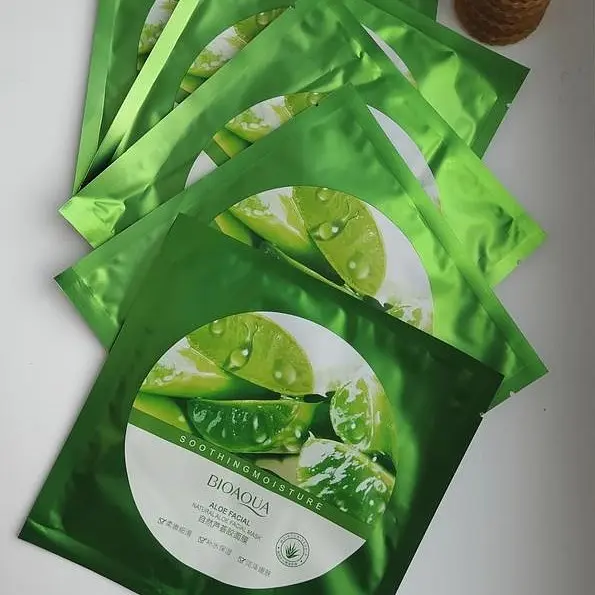 Заспокійлива маска для обличчя Bioaqua Soothing & Moisture Aloe Facial Mask 30 г - фото 2