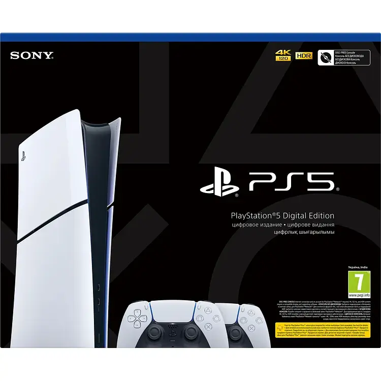 Игровая приставка Sony PlayStation 5 Slim Digital Edition 2 геймпада Dualsense - фото 7