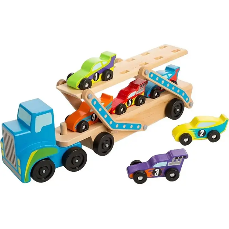 Дерев'яний мегатягач автомобілів Melissa&Doug (MD12759)