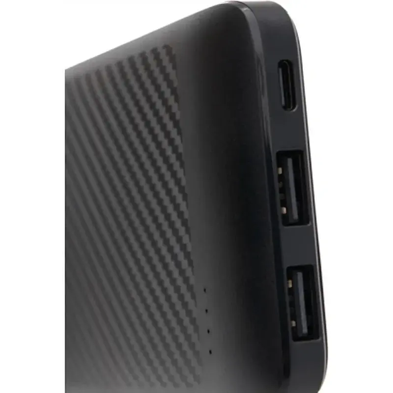 Батарея універсальна GEAR 10000mAh, 10W, USB-TypeC, 2*USB-A, Micro-USB, black (SL10) - фото 4