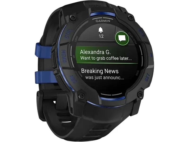 Смарт-годинник Garmin Instinct 3 50mm AMOLED Black with Black Band (010-03020-03) - фото 2