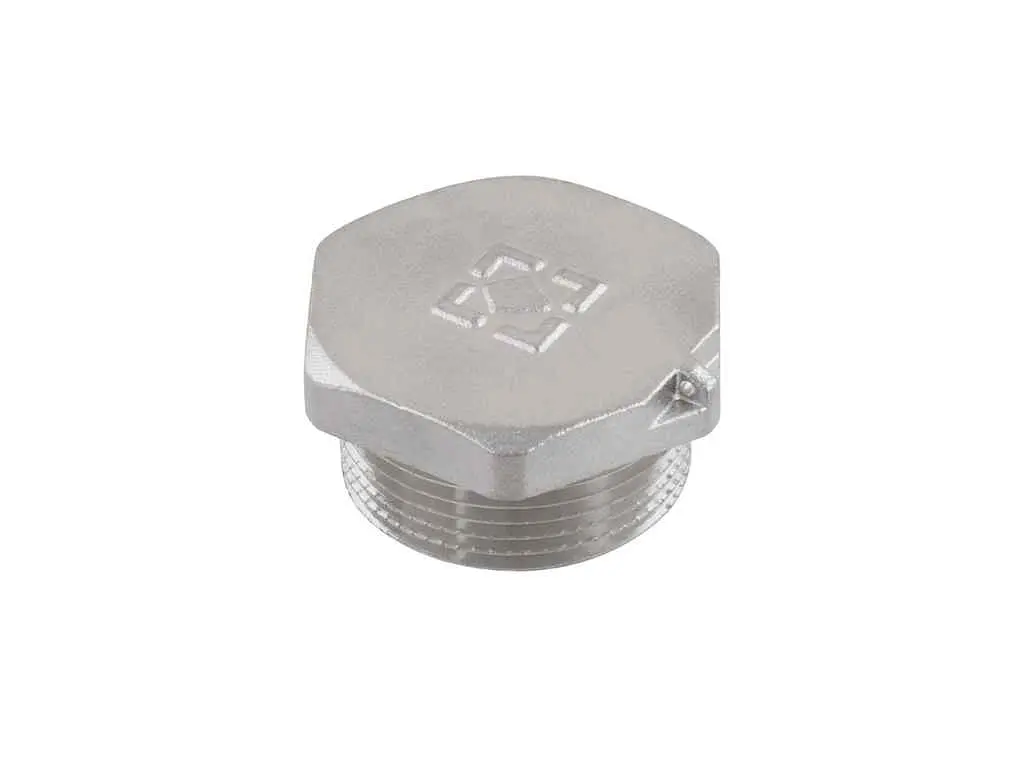 Заглушка RAFTEC 1 1/4" латунь, РЗ, DN32, під пломбу, нікель, ZN04 - фото 2