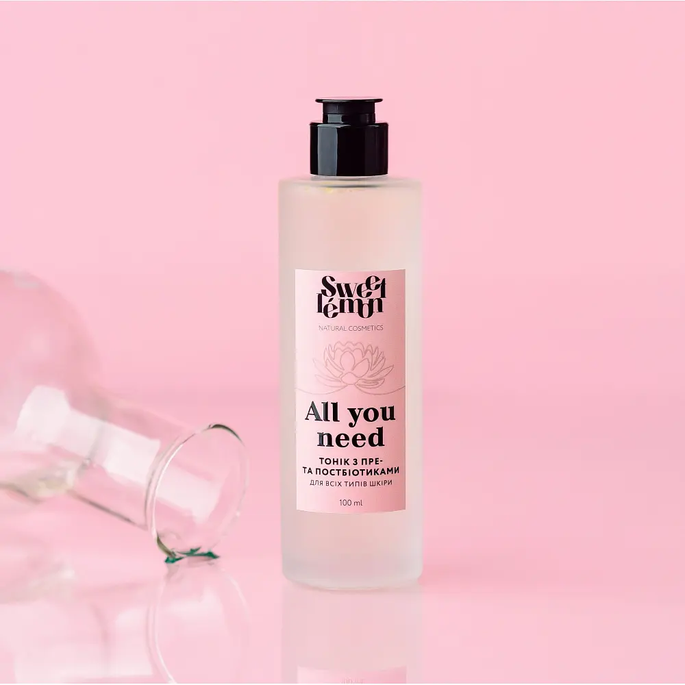 Тоник для лица ALL YOU NEED с пре- и пост-биотиками Sweet Lemon 100 мл - фото 2