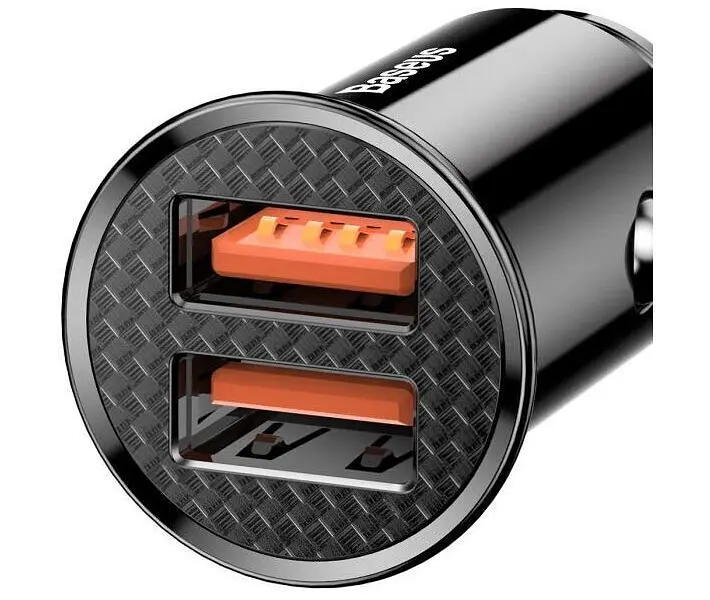 Автомобільний зарядний пристрій Baseus Circular 2xUSB PPS 5A (CCALL-YD01) Black [47323] - фото 2