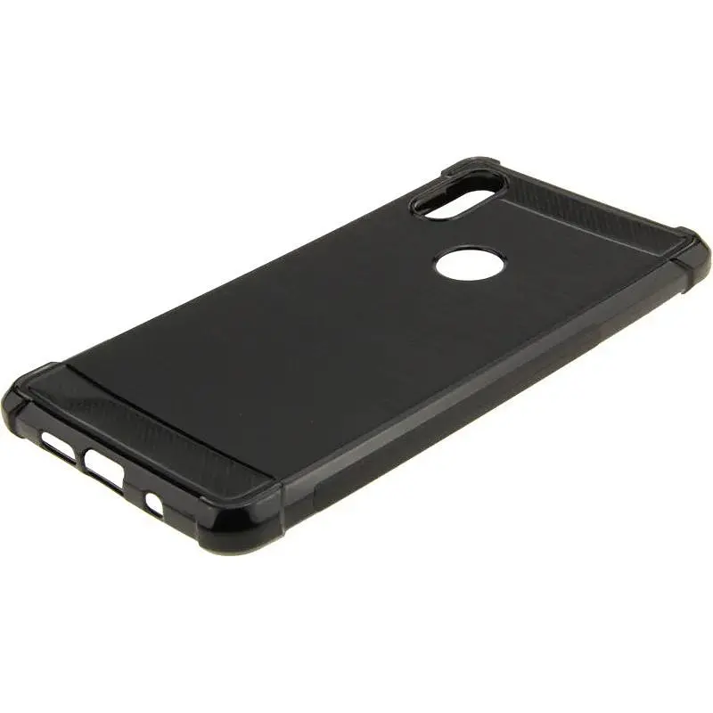 Чехол-накладка Toto Shockproof Carbon Brush TPU Case Xiaomi Mix 2S Black - фото 4