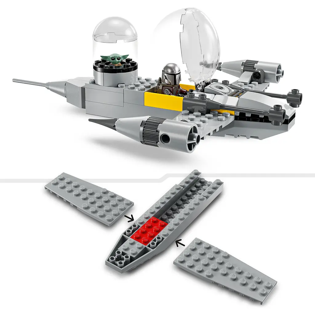Конструктор LEGO Star Wars Зоряний винищувач N-1 Мандо й Ґроґу 92 деталі (75410) - фото 3