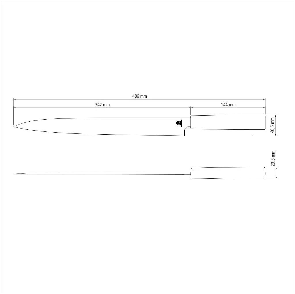 Ніж для суші Sushi Silver Yanagiba, 330 мм TRAMONTINA kuh0016559 - фото 4